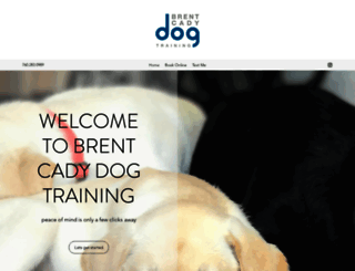 brentcadydogtraining.com screenshot