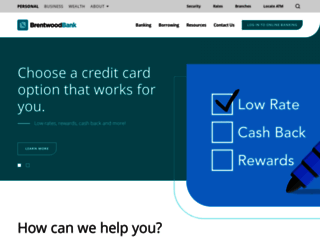 brentwoodbank.com screenshot