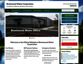 brentwoodwater.com screenshot