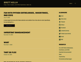 brettkelly.org screenshot