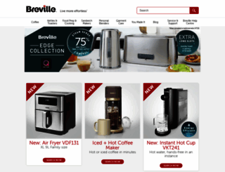 breville.co.uk screenshot
