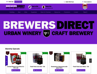 brewersdirect.com screenshot