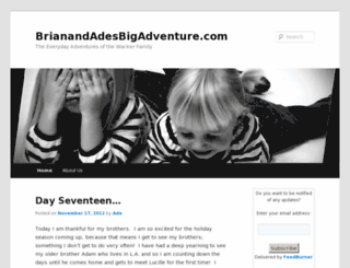 brianandadesbigadventure.com screenshot