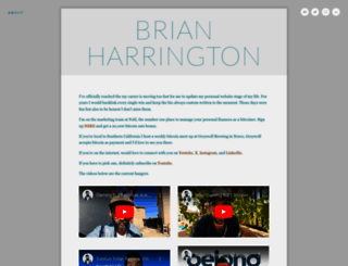 brianharrington.org screenshot