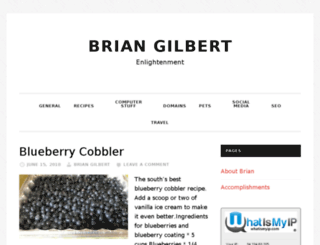 briansgilbert.com screenshot