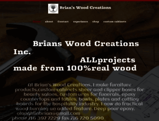 brianswoodcreations.com screenshot