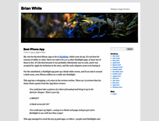 brianwhite.org screenshot