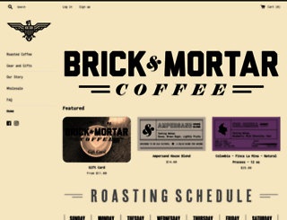 brickandmortarcoffee.com screenshot