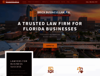 brickbusinesslaw.com screenshot
