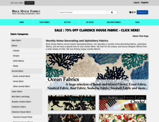brickhousefabrics.com screenshot