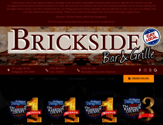 bricksidebargrille.com screenshot