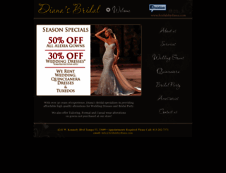 bridalsbydiana.com screenshot