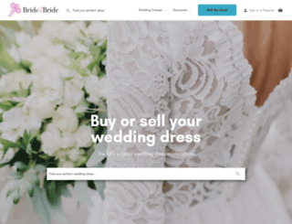 bride2bride.co.uk screenshot