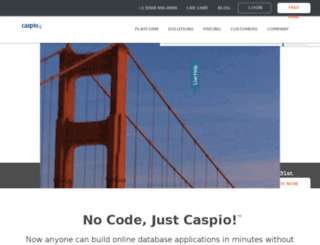bridge.caspio.net screenshot
