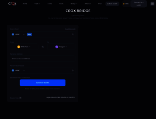 bridge.croxswap.com screenshot