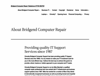 bridgendcomputerrepair.com screenshot