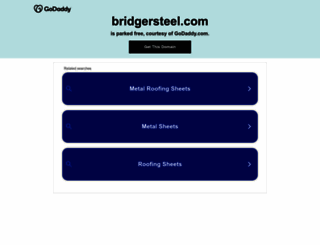 bridgersteel.com screenshot