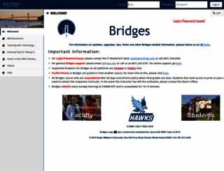 bridges.rwu.edu screenshot