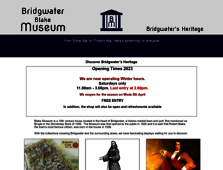bridgwatermuseum.org.uk screenshot