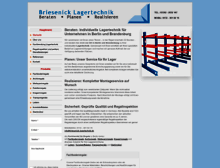 briesenick-lagertechnik.de screenshot