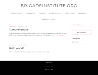 brigadeinstitute.org screenshot
