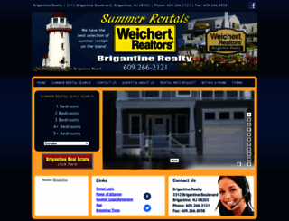 brigantinesummerrental.com screenshot