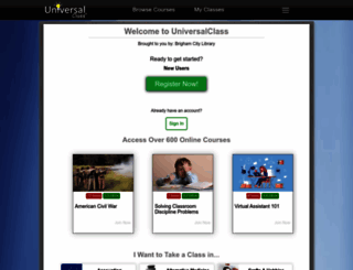 brighamcityut.universalclass.com screenshot
