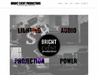 brighteventproductions.com screenshot
