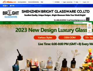 brightglassware.en.alibaba.com screenshot