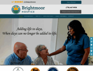brightmoorhospice.com screenshot