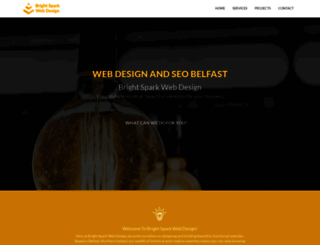brightsparkwebdesign.com screenshot
