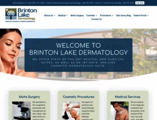 brintonlakedermatology.com screenshot