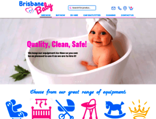 brisbanebabyhire.com.au screenshot