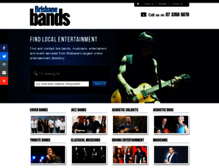 brisbanebands.com.au screenshot
