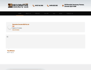 brisbanedecorativeconcrete.com.au screenshot