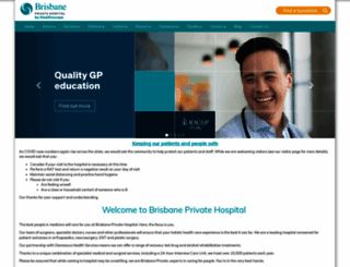 brisbaneprivatehospital.com.au screenshot