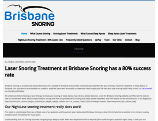 brisbanesnoring.com.au screenshot
