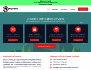 brisbanetranslation.com.au screenshot