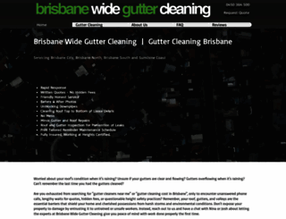 brisbanewideguttercleaning.com.au screenshot
