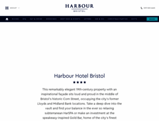 bristol-harbour-hotel.co.uk screenshot
