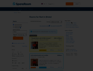 bristol.spareroom.co.uk screenshot