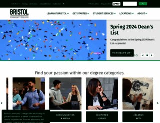bristolcc.edu screenshot