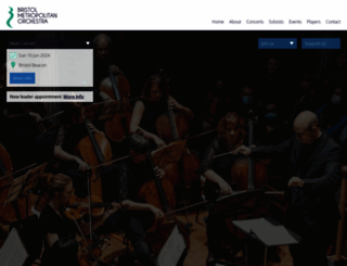 bristolmetropolitanorchestra.com screenshot