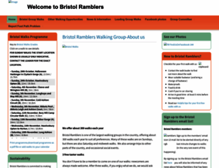 bristolramblers.org.uk screenshot