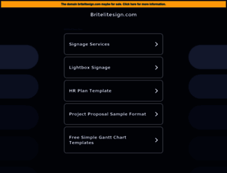 britelitesign.com screenshot