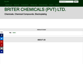 briterchemicalspvtltd.enic.pk screenshot