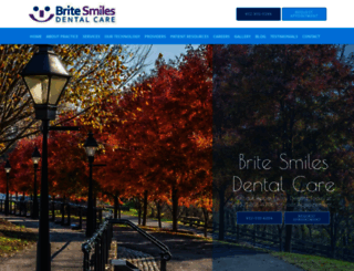 britesmilesdentalcare.com screenshot