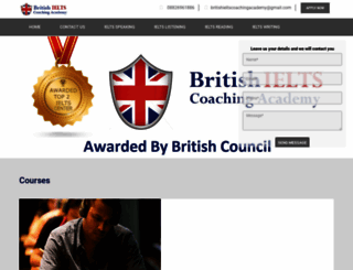 british-ielts-coaching-academy.co.in screenshot