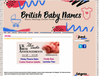 britishbabynames.com screenshot