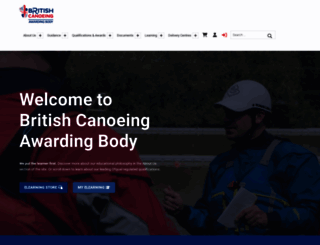 britishcanoeingawarding.org.uk screenshot